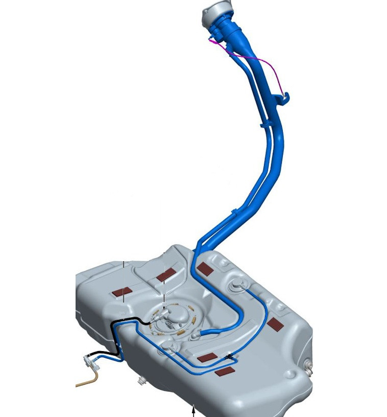 8450008544 Бак топливный Vesta голый, без  ЭБН